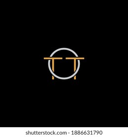 initial TT or T logo graphic design vector