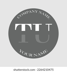 Initial TU letter logo typography elegant modern illustration monogram creative