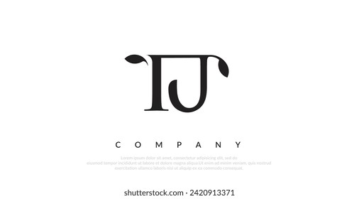 Initial TU Logo Design Vector 