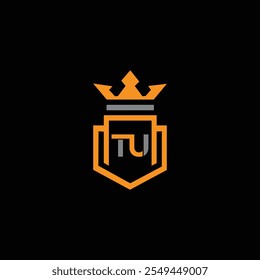  Initial TU LOGO royal luxury KING logo template Vector