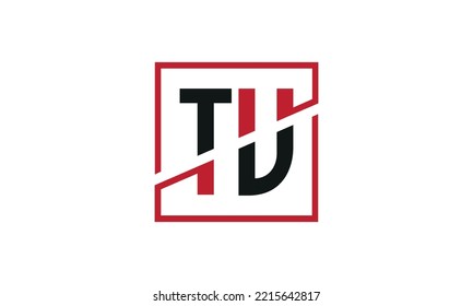 Initial TV logo design vector.