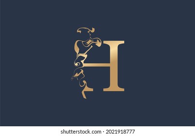 Typografía inicial Modelo de forma de oro de pintura artística de mármol