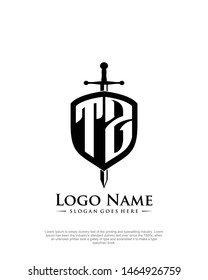 initial TZ letter with shield style logo template vector