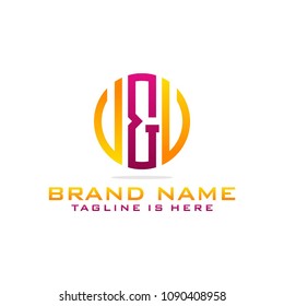 Initial U & U abstract logo template vector