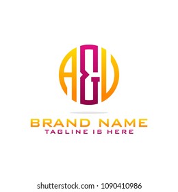 Initial U & U abstract logo template vector