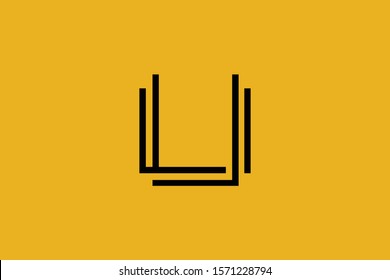 Initial U Letter Logo Design Vector Template. Monogram and modern Alphabet UU Letters icon Illustration.