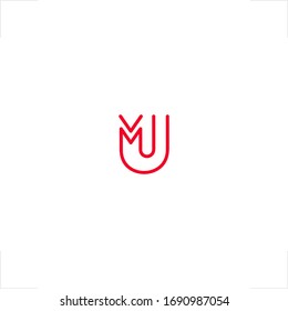 initial U M letter logo design
