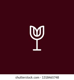 Initial U Wine / Wine for you Logo Design Inspiration