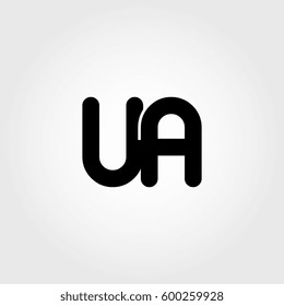 initial ua black business logo
