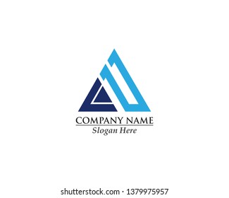 Initial, Ua, UIA UD, LIA Linked design concept triangle sign