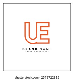 Initial UE Vector Logo - Elegant Monogram Template for letter U and E for your Business