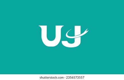 Initial UJ or JU Alphabets Letters Logo Monogram