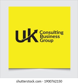 Initial UK color full vector logo