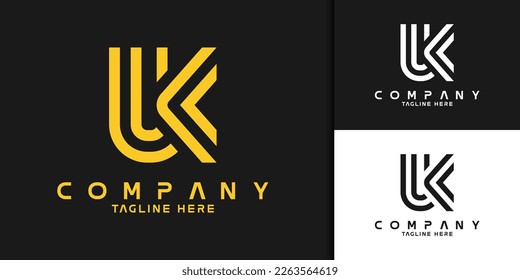 Initial UK logo design for company, business, and brand identity	