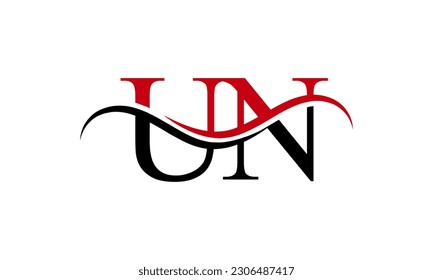 Initial UM letter Logo With Swoosh Design Graphic Vector Template for Business and Company Identity.