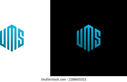 Initial-UMS-Letter-Logo-Design-Polygon-Monogramm-Symbol-Vektor-Vorlage