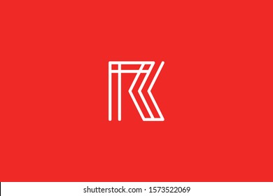 Initial unique and minimal R Logo. R letter creative monogram icon symbol. Luxury alphabet vector design