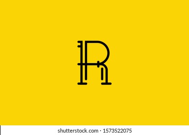 Initial unique and minimal R Logo. R letter creative monogram icon symbol. Luxury alphabet vector design