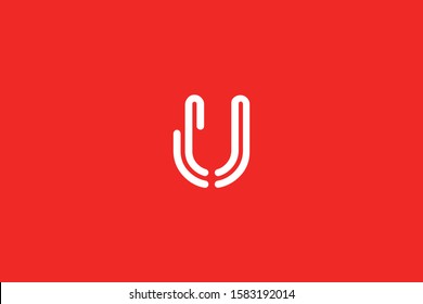 Initial unique and minimal U Logo. U letter creative monogram icon symbol. Universal luxury alphabet vector design