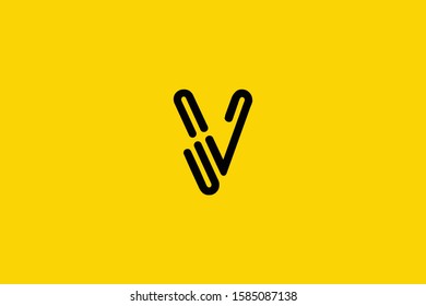 Initial unique and minimal V Logo. V letter creative monogram icon symbol. Universal luxury alphabet vector design