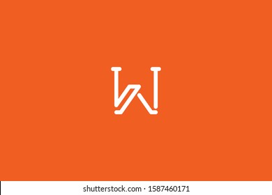 Initial unique and minimal W Logo. W letter creative monogram icon symbol. Universal luxury alphabet vector design