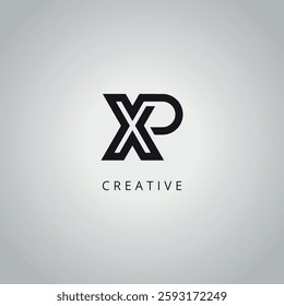 Initial Unique XP PX Letter Business Logo Design Vector Template.