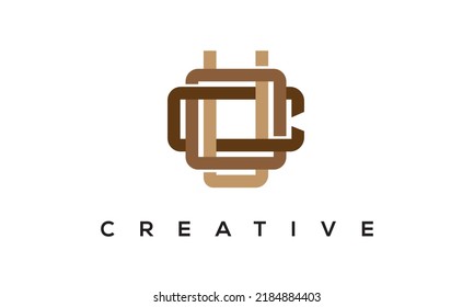 initial UOC letters Monogram Logo. Creative Modern  Letters icon vector Illustration.