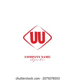 Initial UU logo brush template vector