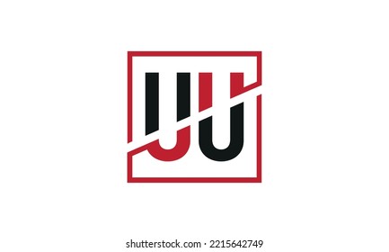 Initial UU logo design vector.