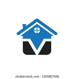 Initial V Home Icon Logo Vector Stock Vector (Royalty Free) 1505807438 ...