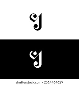 Initial V ,J, VJ ,JV Letter Logo Design