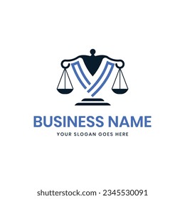 Initial V letter attorney law logo. V letter law, lawyer, legal, attorney, law firm logo vector eps. Alphabet V attorney and law symbol