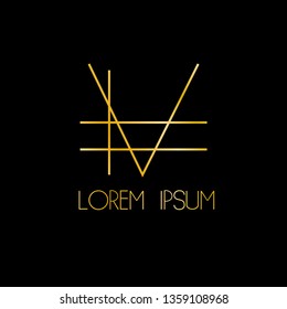 initial V letter logo, sign, or icon for business company