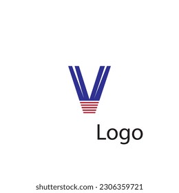 Initial V letter luxury beauty flourishes ornament monogram logo Swoosh Letter Logo Design for business and company identity. Water Wave V Logo with modern trendy