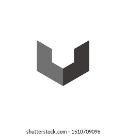 initial v letter vector logo
