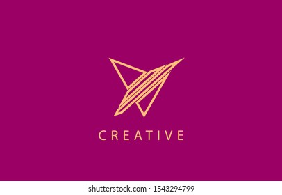 Initial v logo design. Letter v icon logo with elegant design for your business.
