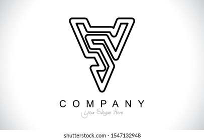 Initial V Modern Trendy Design Logo. Letter V Icon Logo with luxury style Vector Illustration.