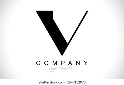 Initial V Modern Trendy Design Logo. Letter V Icon Logo with luxury style Vector Illustration.