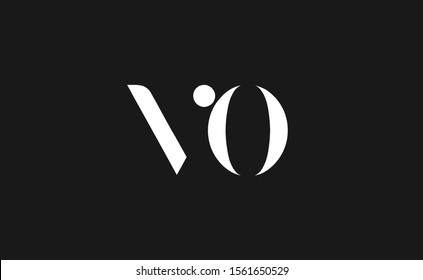 Initial V ,O ,VO ,OV Letter Logo Design