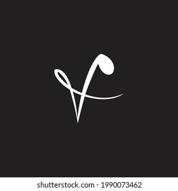 Initial V Symphony Orchestra Symbol Design