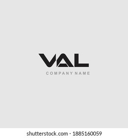 The initial VAL logo design is unique and modern, perfect for your business.