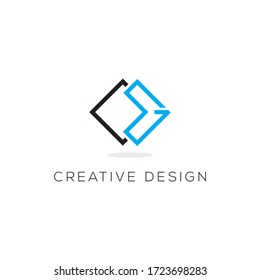 Initial Vector CG Joint  Letter Logo.Beautiful Minimalist Logotype design for branding,Elegant identity design.