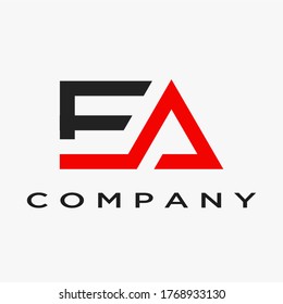 Initial vector design of the EA logo