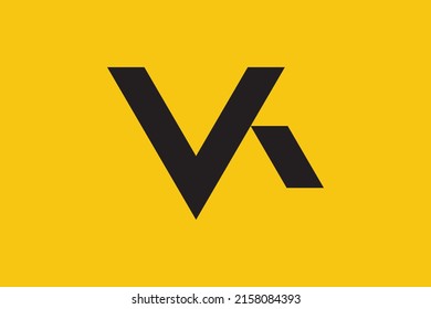 Initial VK KV modern monogram and elegant logo design, Professional Letters Vector Icon Logo on luxury background.