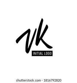 Initial VK Letter Logo With Creative Modern Business Typography Vector Template. Creative Letter VK Logo Vector.