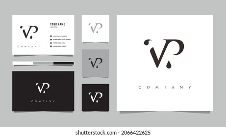 Initial VP logo and business card