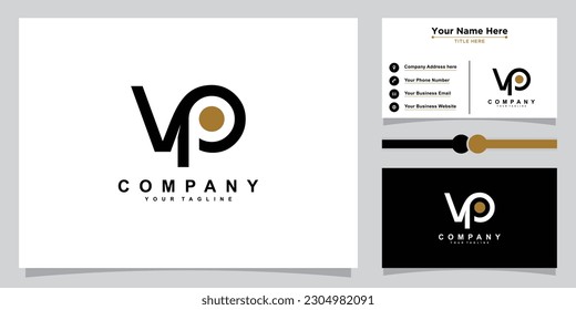 Initial VP Logo Design Template Vector Illustration