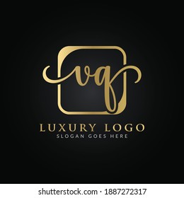 Initial VQ Letter Logo Modern Typography Vector Template. Creative Luxury Letter VQ Logo Vector.