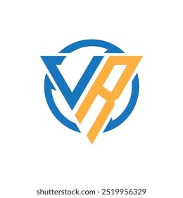 erstes Logo-Design für VR-Buchstaben