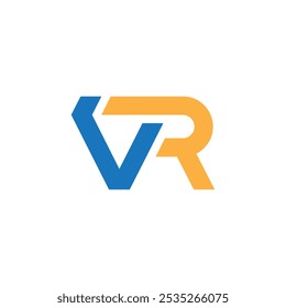 Ursprünglicher VR-Buchstabe Logo-Design-Vektor, VR-Logo, Vektorvorlage, RV-Logo-Design, RV-Buchstabe für Unternehmen